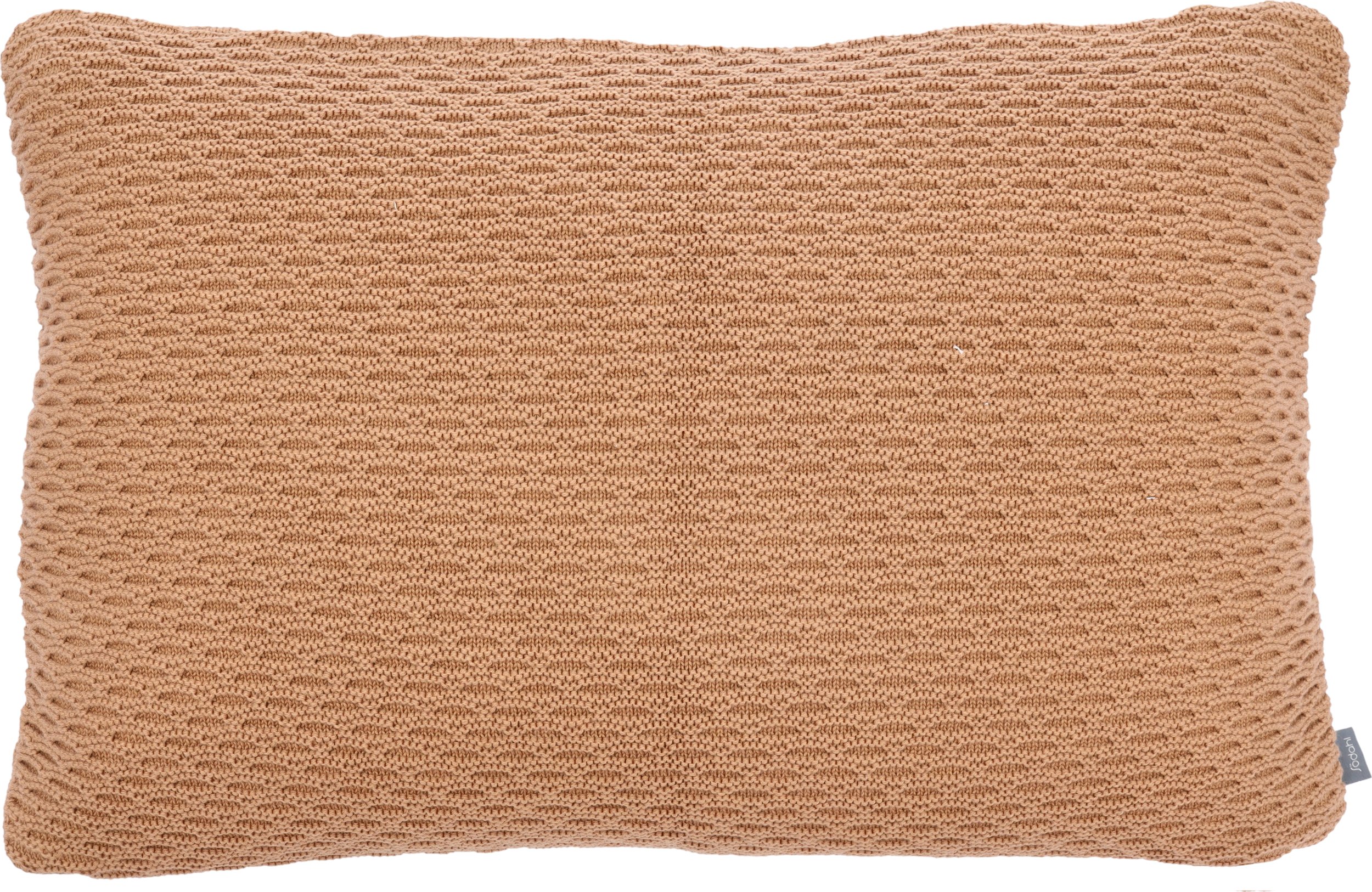 Poszewka dekoracyjna Wave Knit 40 x 60 cm karmelowa