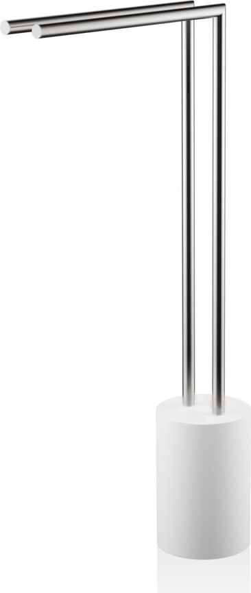 Wieszak na ręczniki Stone stal matowa-biały