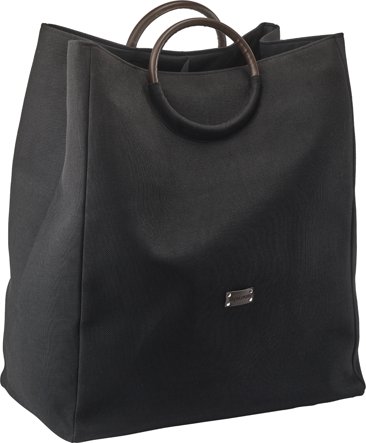 Kosz na pranie Jada dwukomorowy czarny