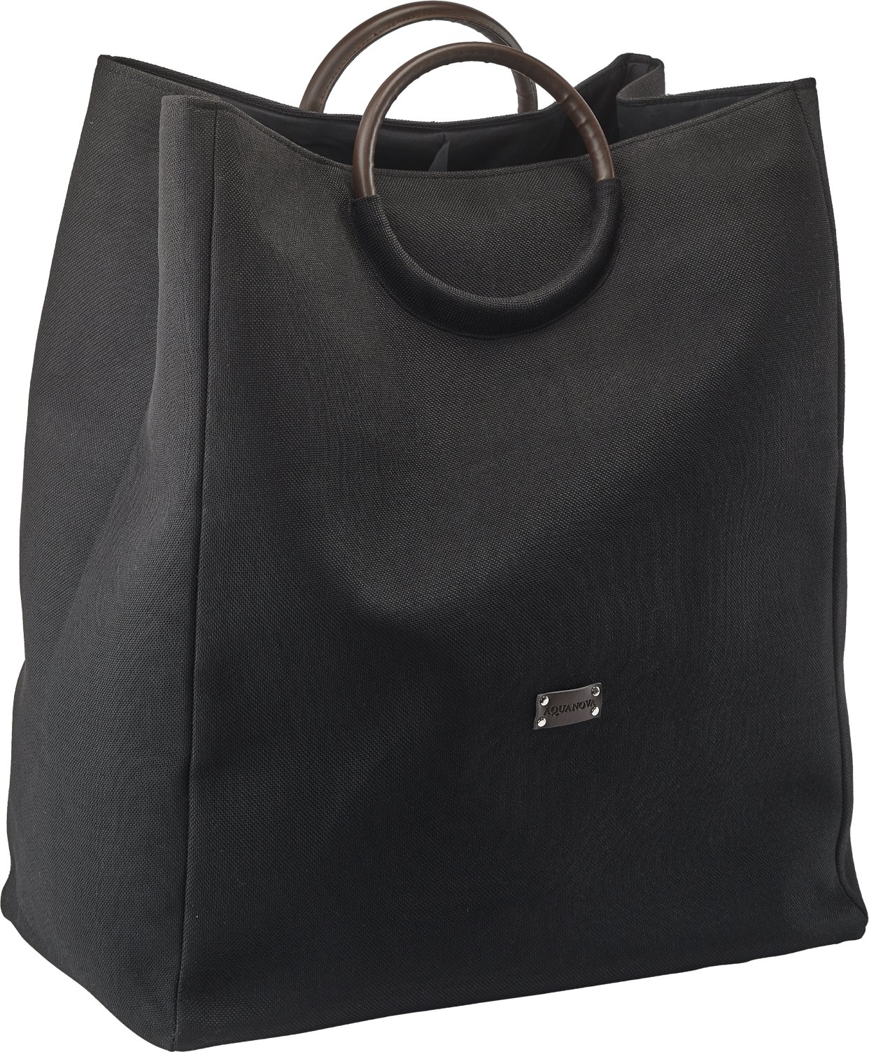 Kosz na pranie Jada dwukomorowy czarny