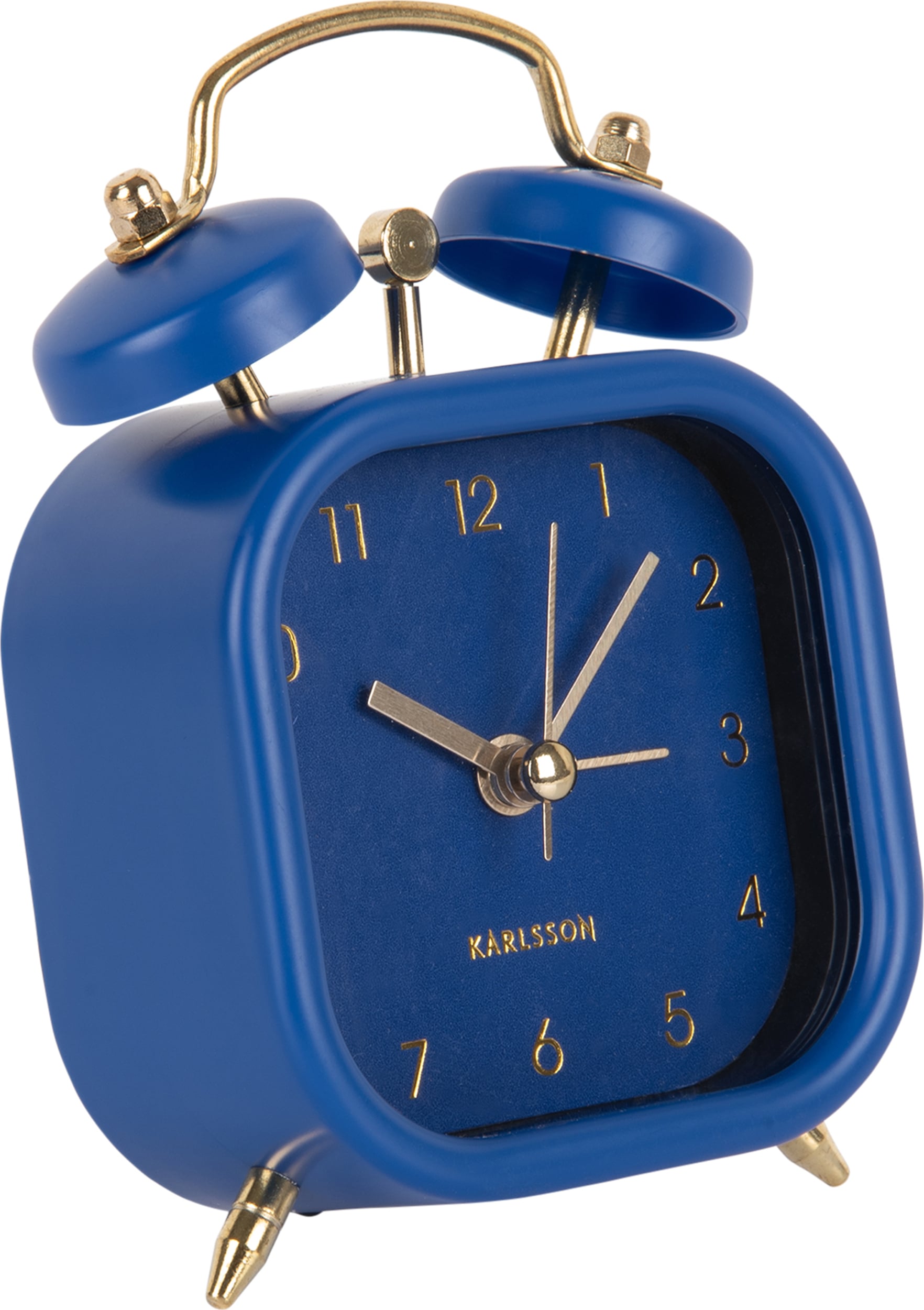 Budzik Glam Square ciemnoniebieski