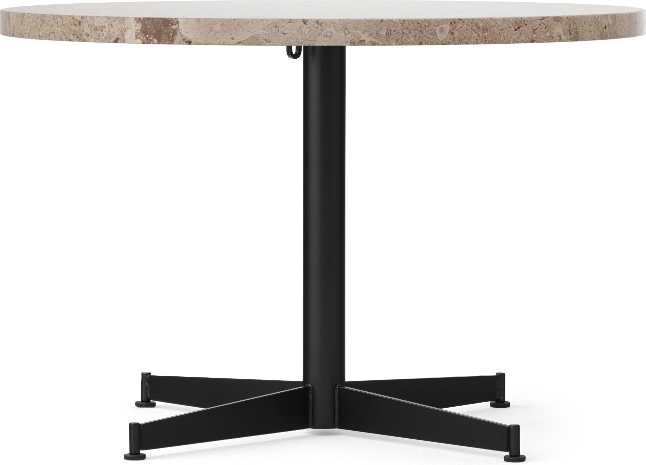 Stolik kawowy z czarną podstawą Nook Star Base Kunis Breccia 80 cm