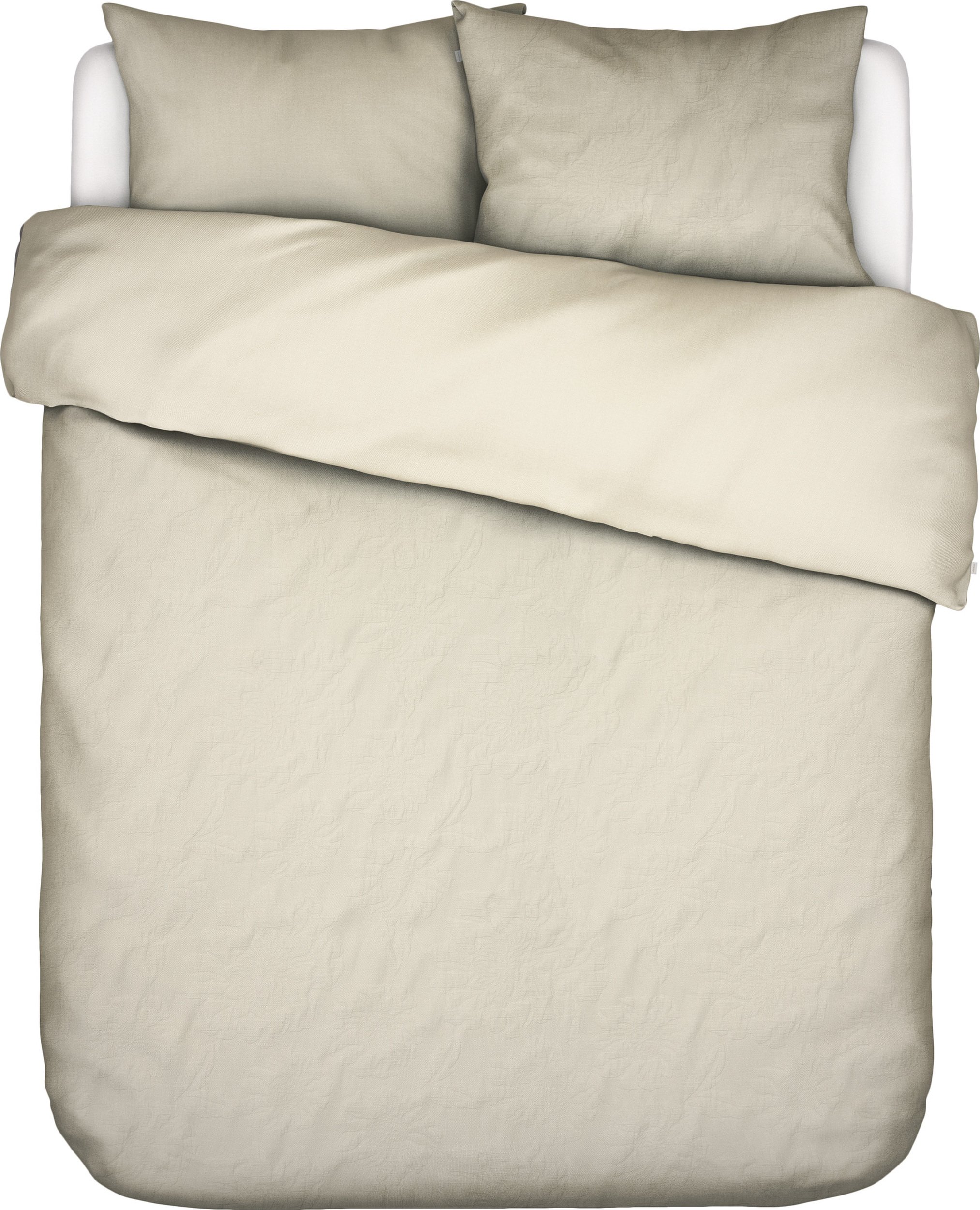 Pościel Philippine 260 x 220 cm waniliowa z 2 poszewkami na poduszki 60 x 70 cm zapięcie flap