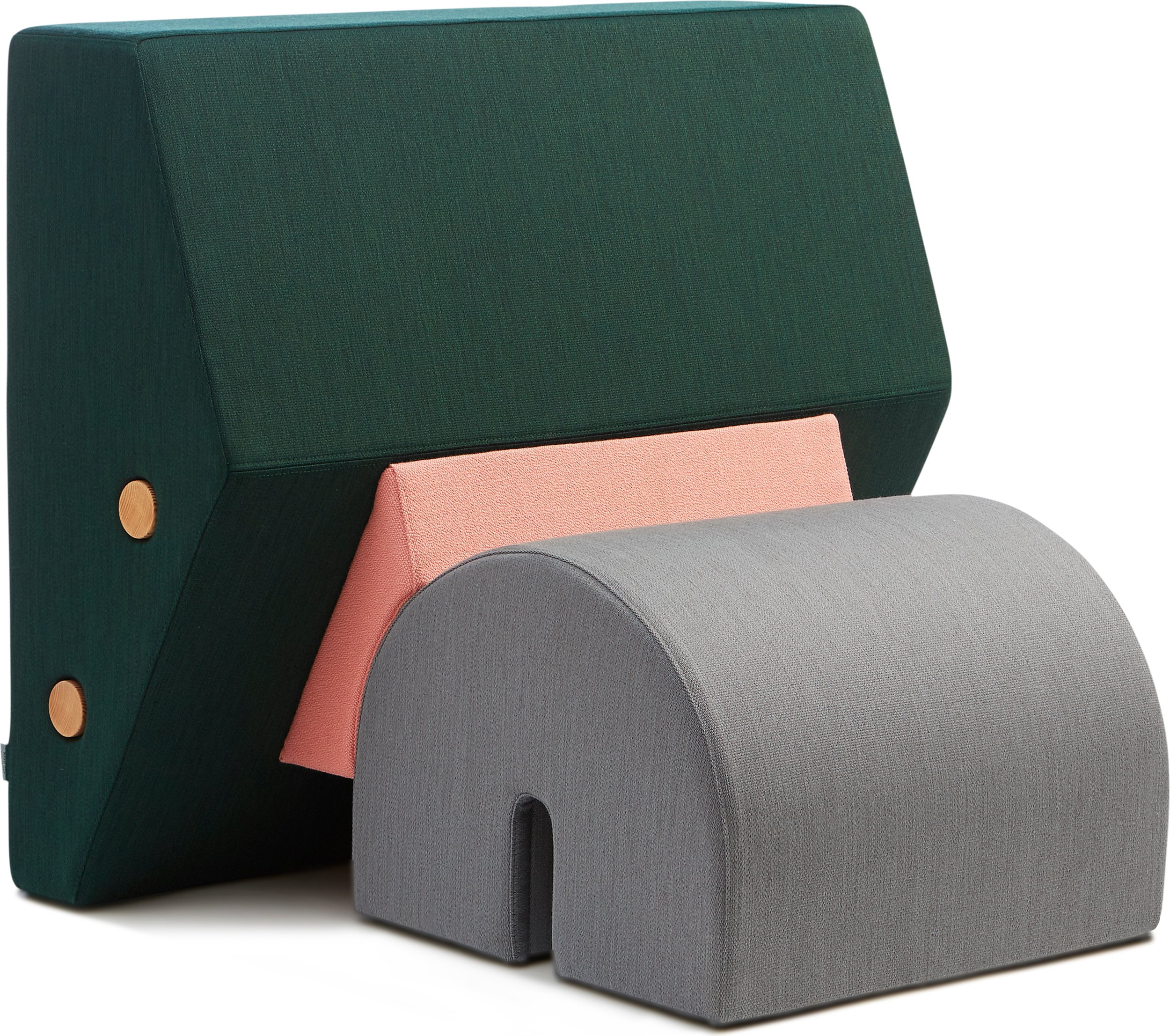 Fotel Keystone zielono-szary