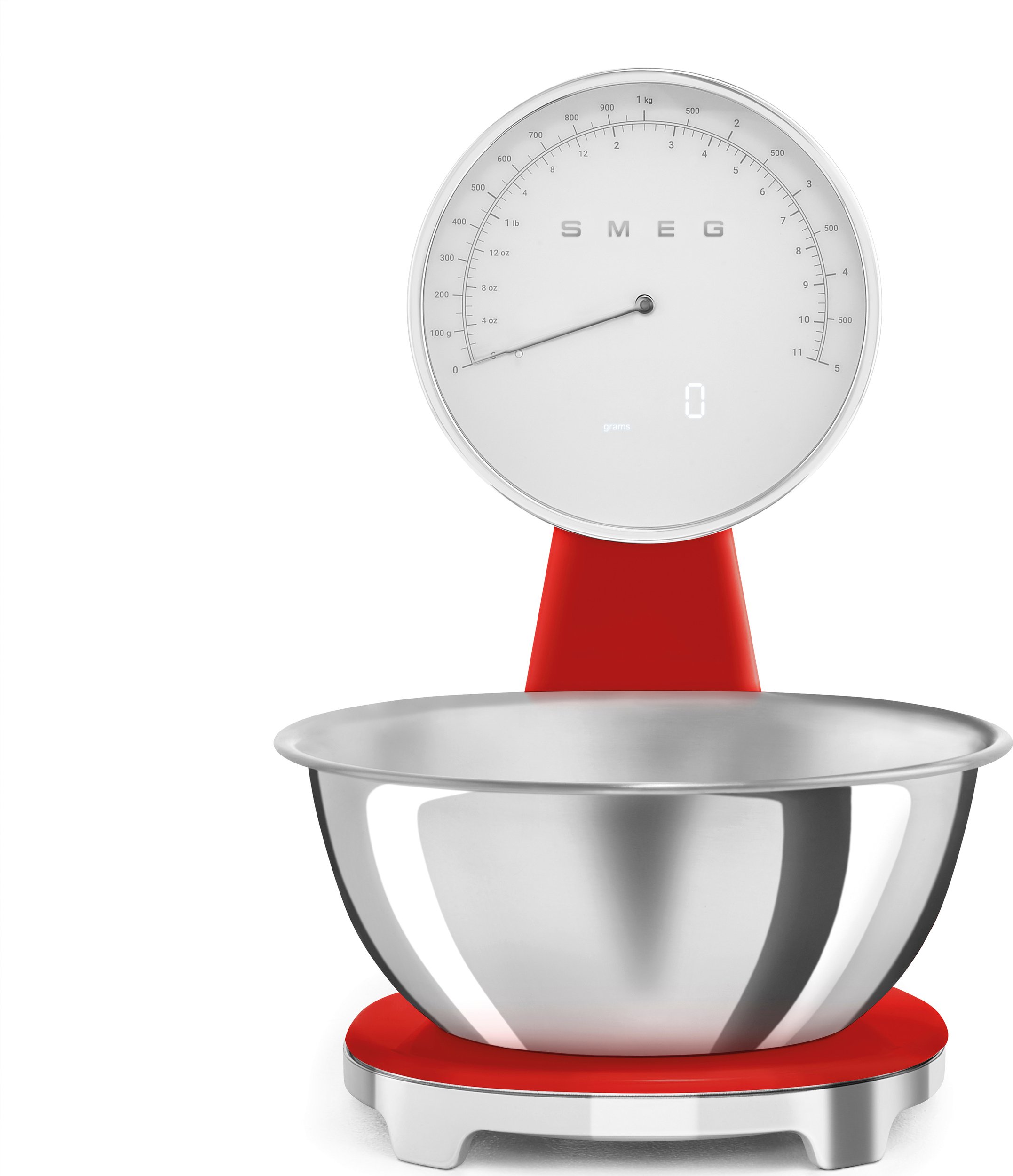 Waga kuchenna analogowo-cyfrowa 50's Style czerwona