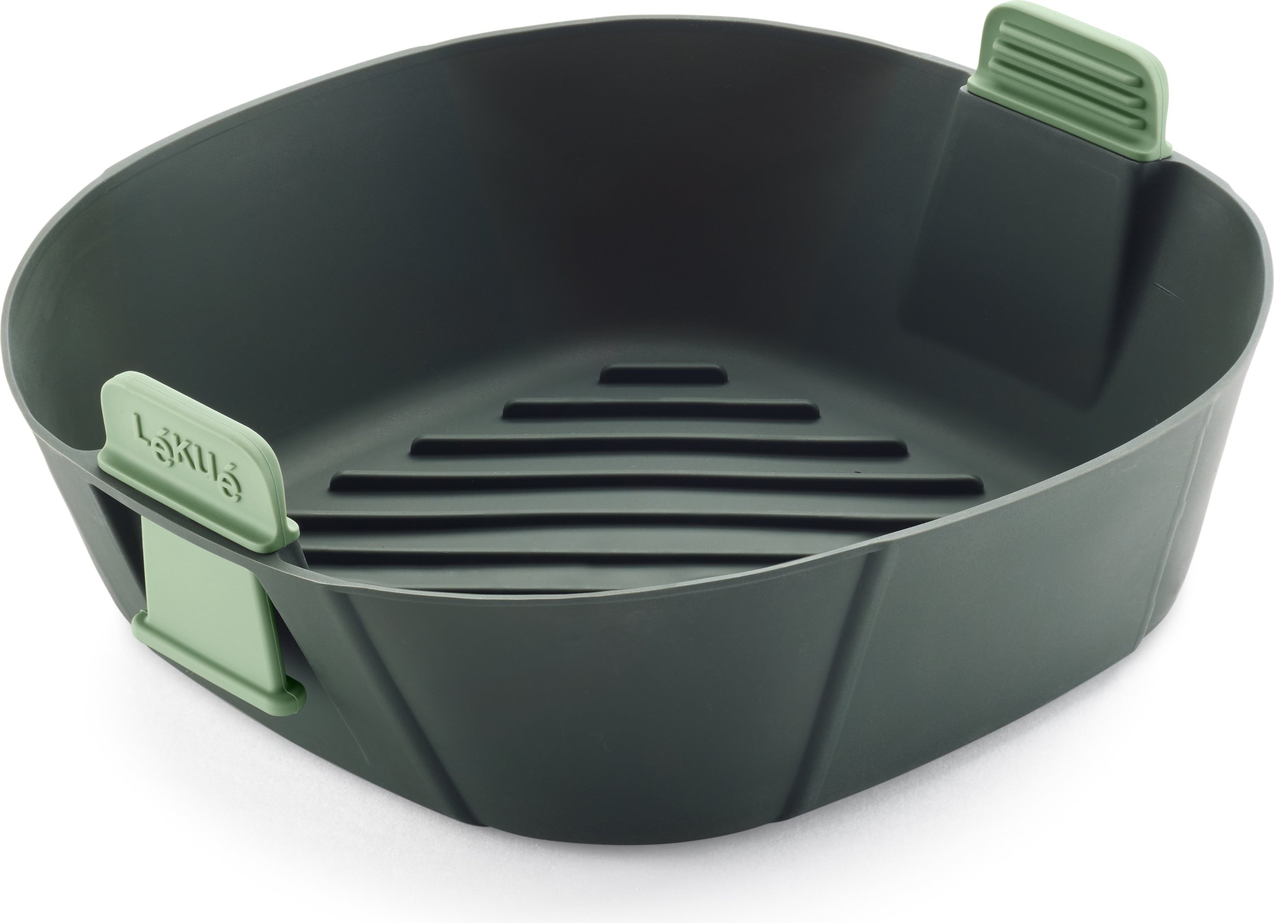 Koszyk do frytkownicy beztłuszczowej Lekue 22 cm szarozielony