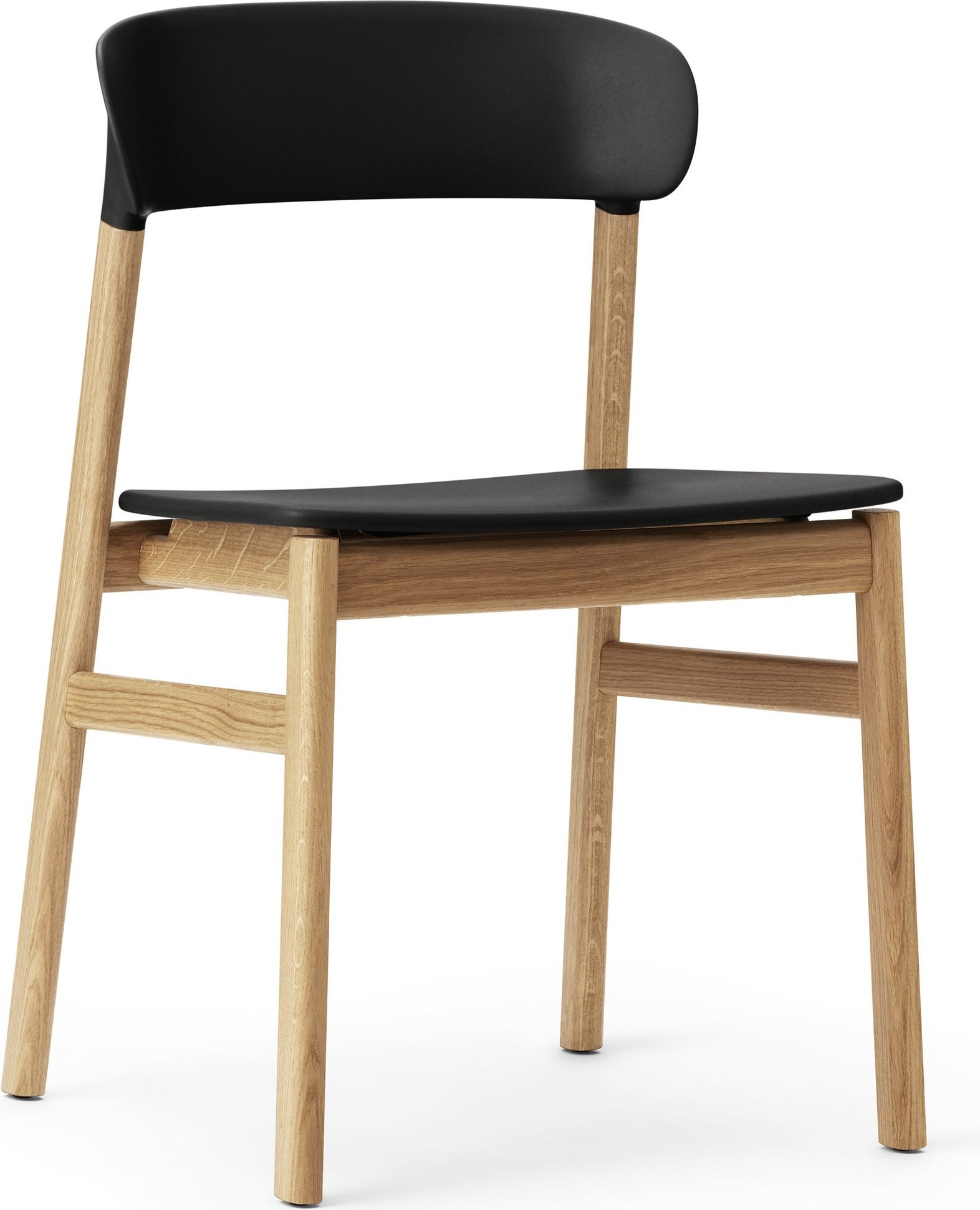 Krzesło Herit jasny dąb czarne