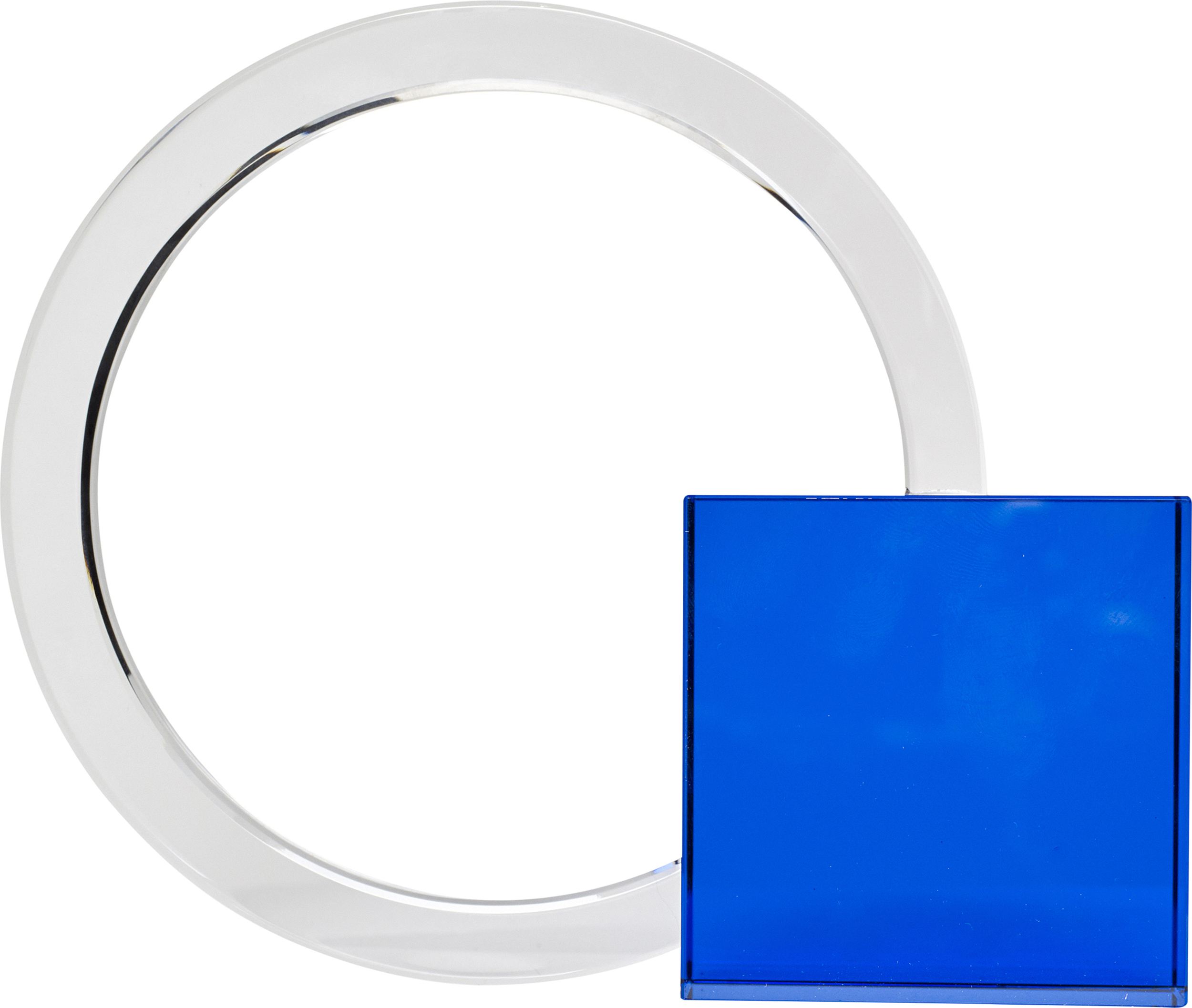 Podpórka do książek Hübsch niebieska szklana