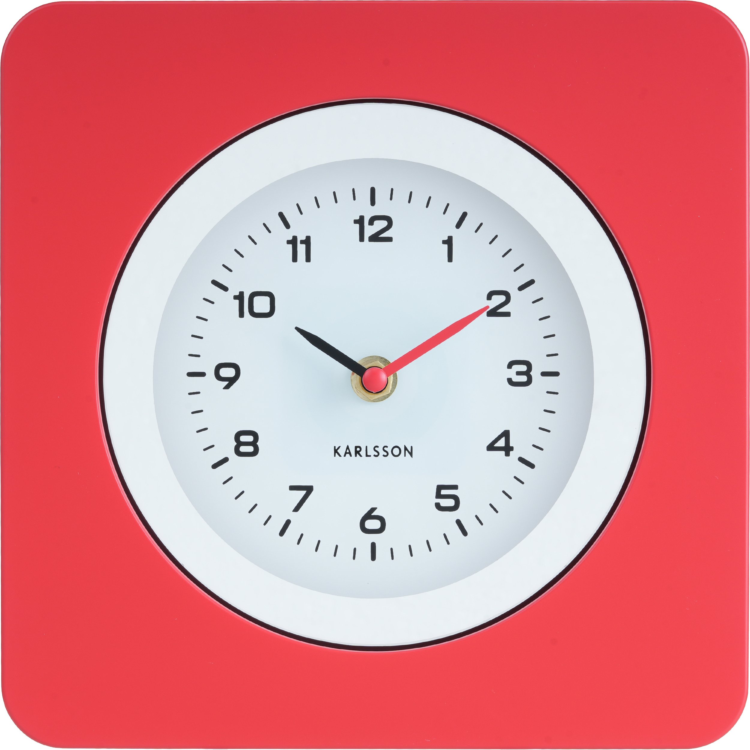 Zegar ścienny New Vintage jasnoczerwony