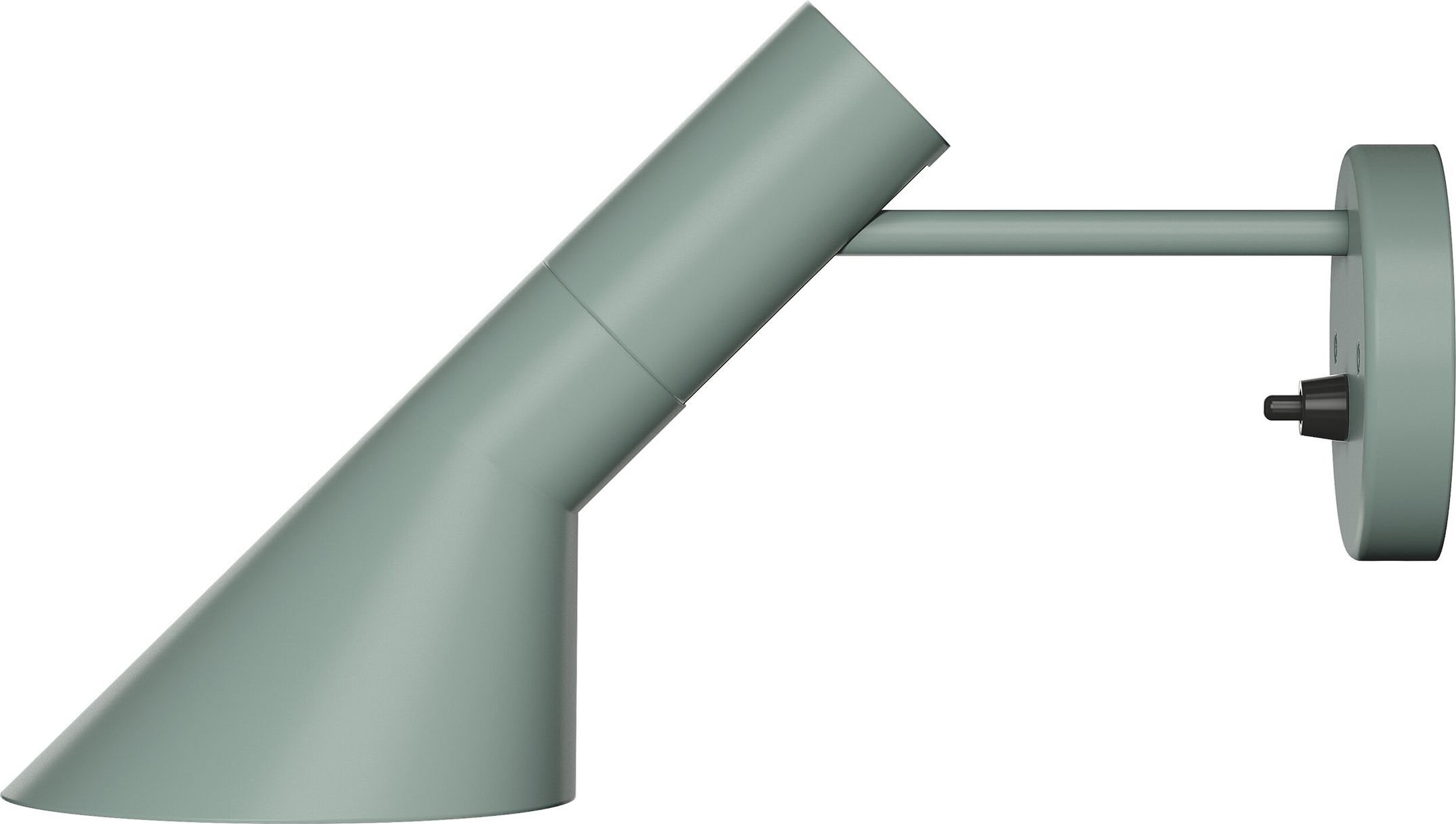 Kinkiet AJ zgaszona zieleń z włącznikiem, bez widocznego kabla