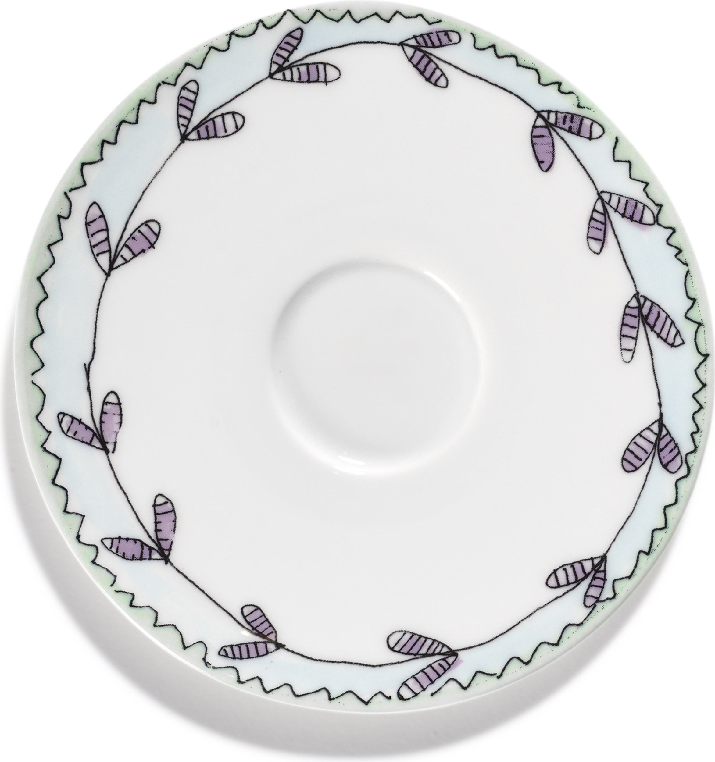 Spodek do filiżanki do kawy Midnight Flowers Blossom Milk 12,5 cm