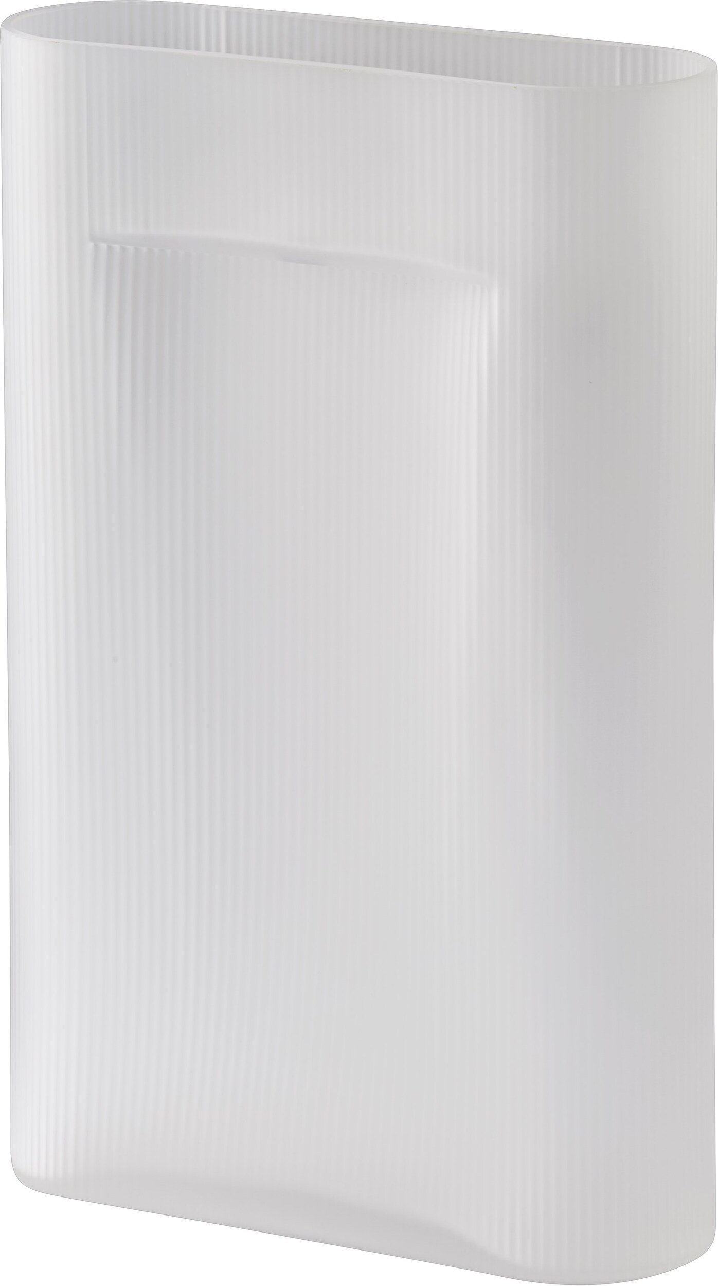 Wazon Ridge 48,5 cm biały szklany