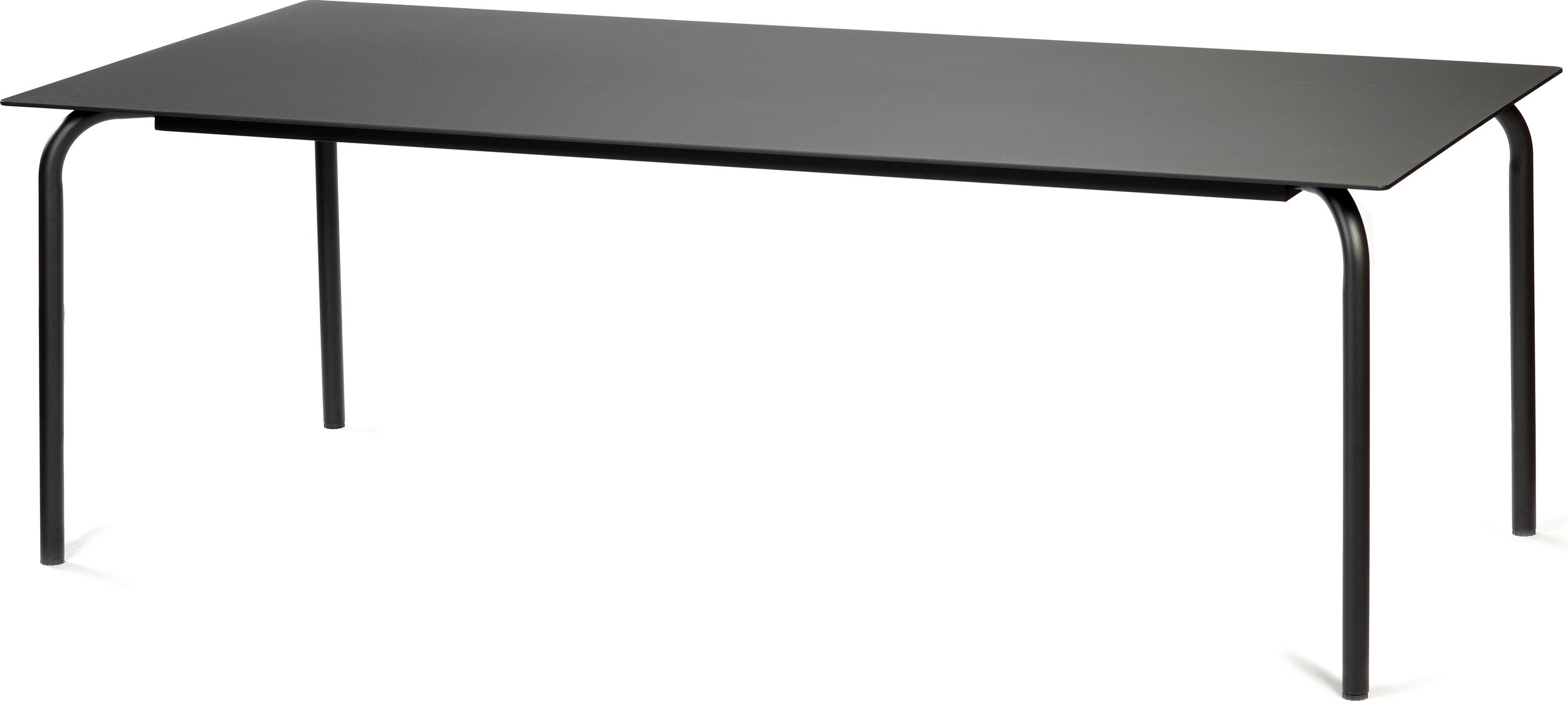 Stół ogrodowy August 100 x 220 cm czarny