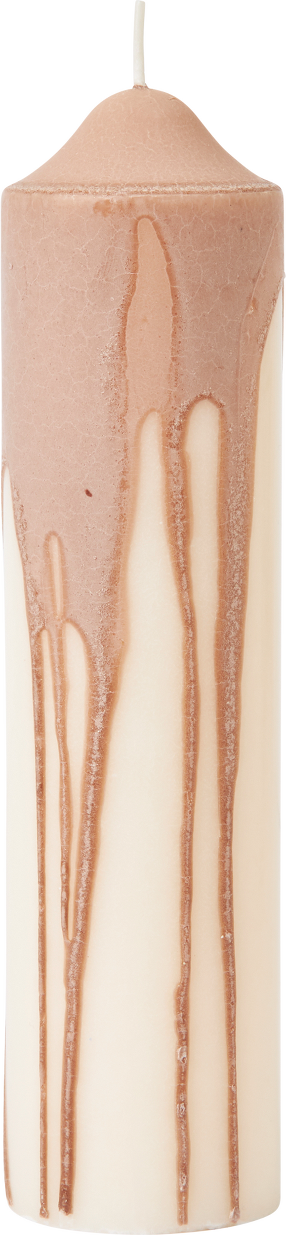 Świeca Dryp Pillar 20 cm beżowa
