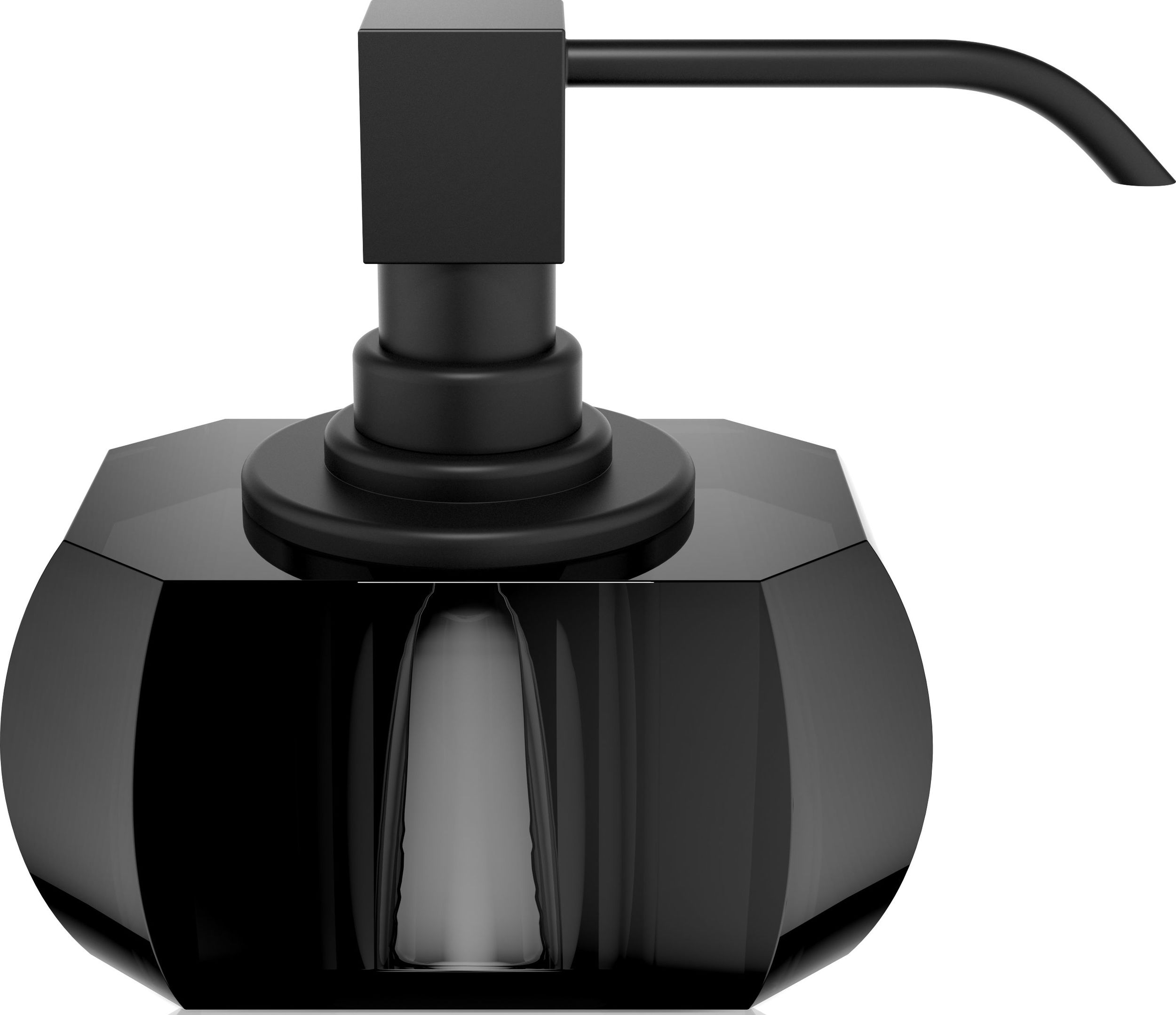 Dozownik do mydła Kristall antracytowy z pompką czarny mat