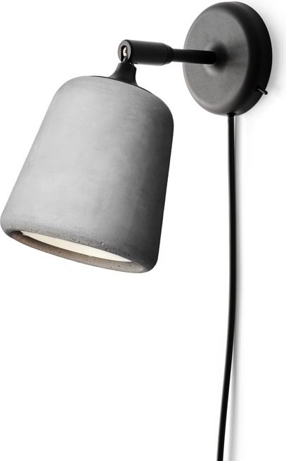 Kinkiet Material jasnoszary betonowy