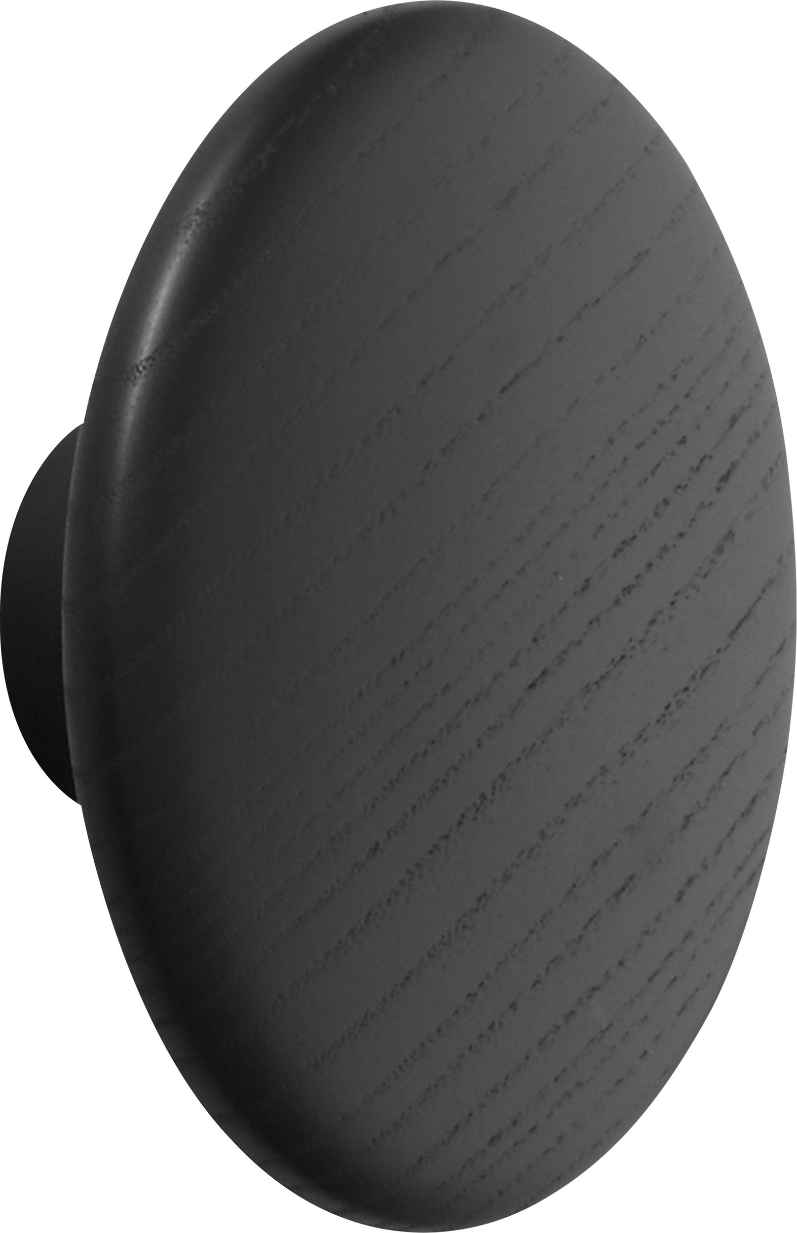 Haczyk ścienny Dots Wood 13 cm czarny