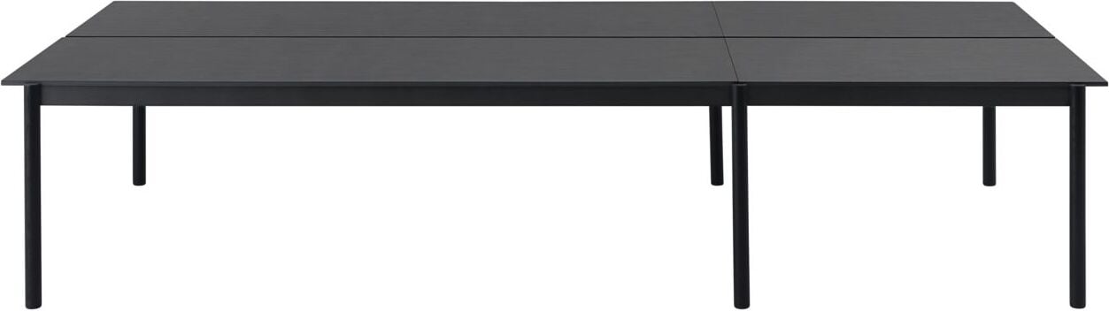 Stół Linear System 1 czarny sklejka lakierowany