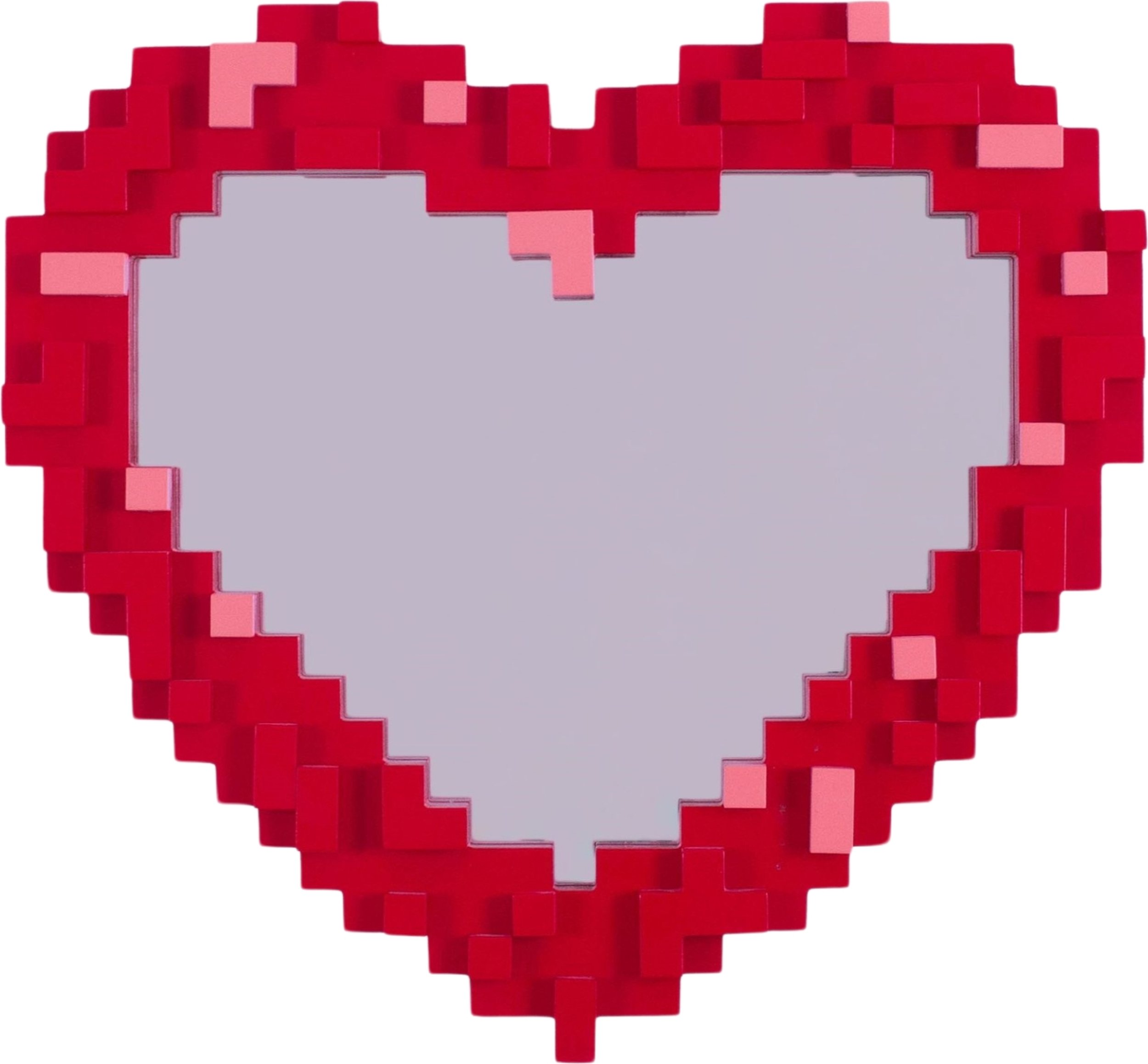 Lustro ścienne Pixel Heart