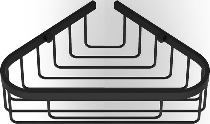 Półka prysznicowa narożna Basic czarny mat