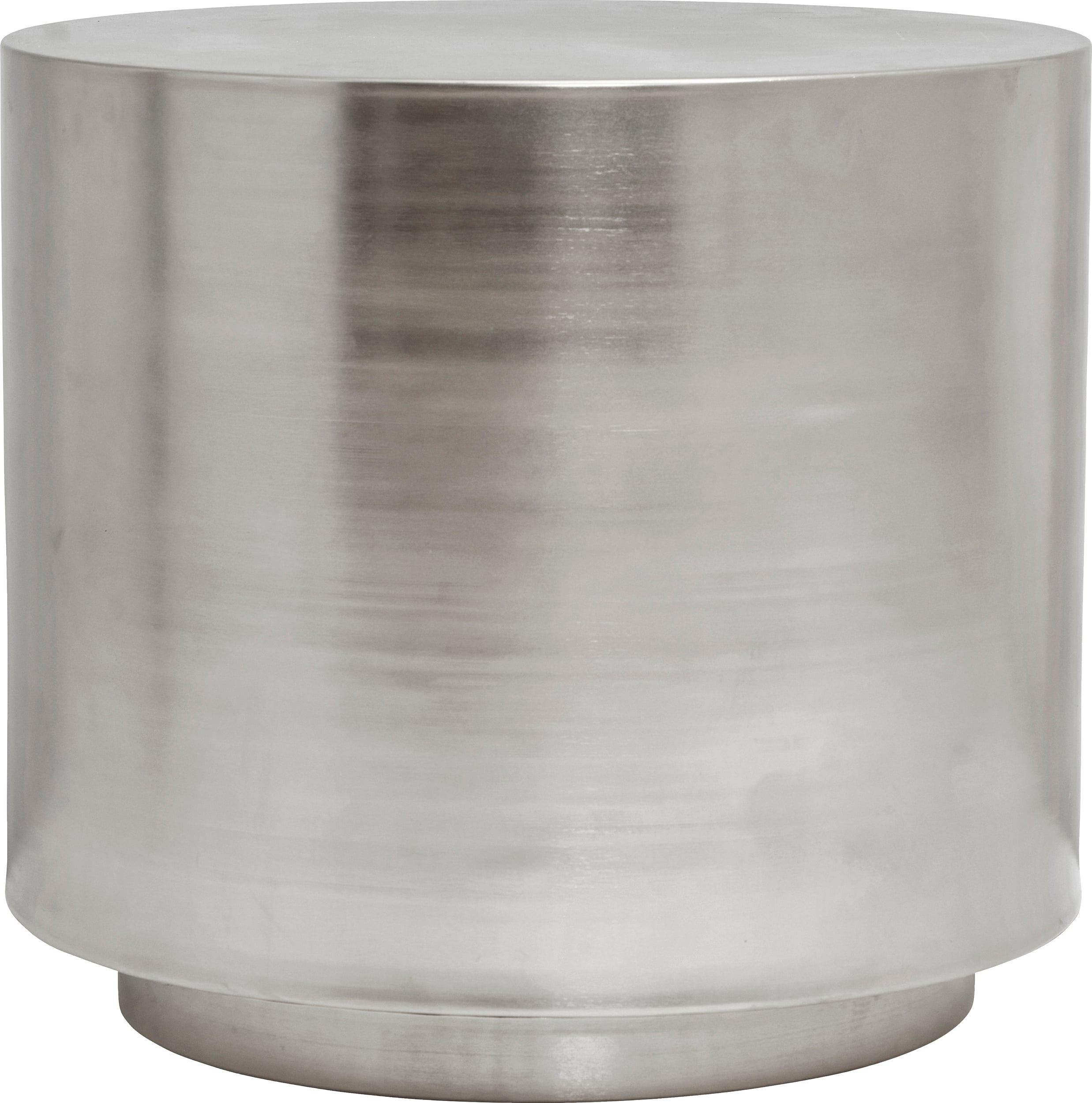 Stolik kawowy HDStep okrągły 45,5 cm srebrny