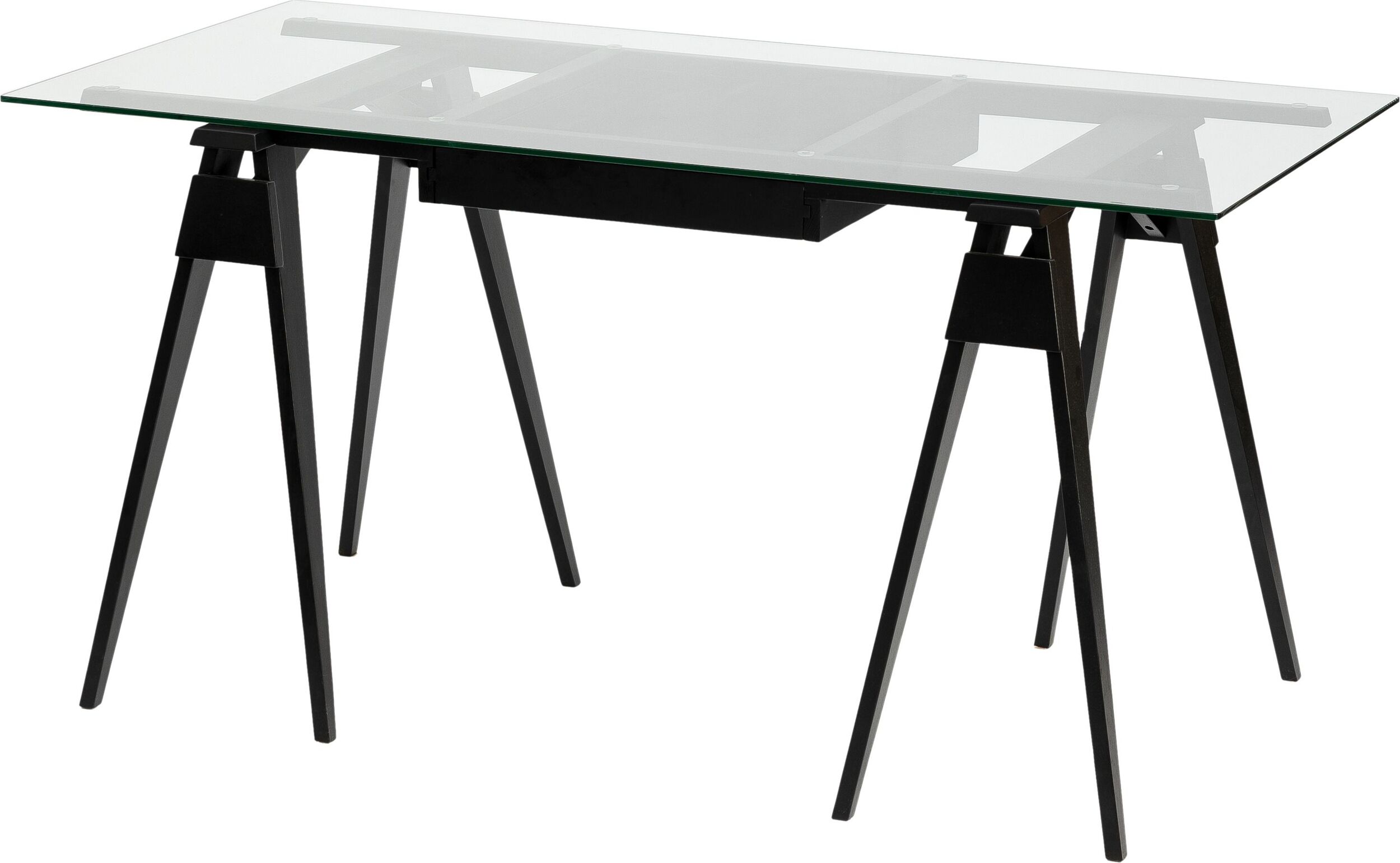 Biurko ze szklanym blatem Arco czarne