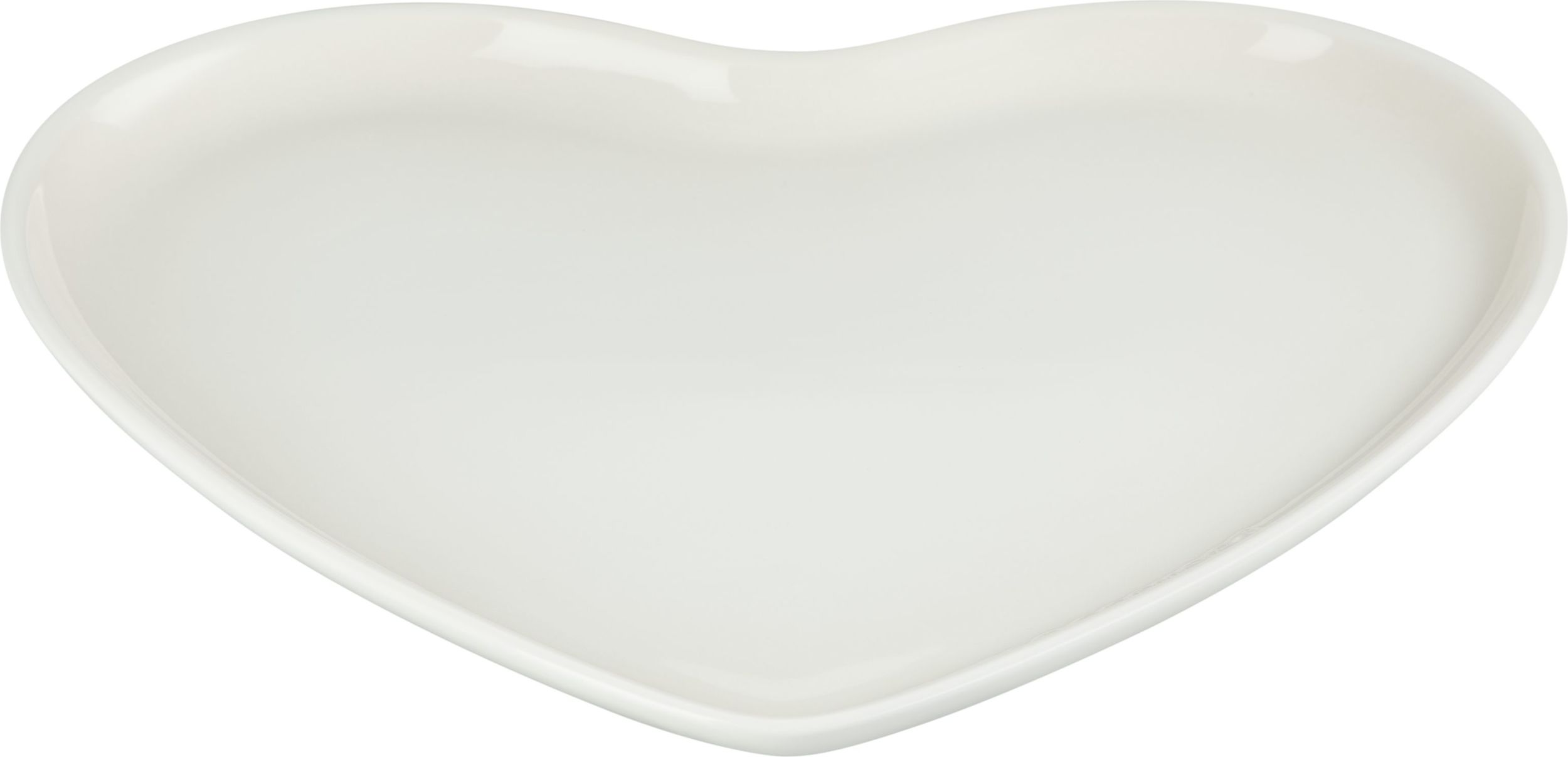 Talerz do serwowania Heart 32 cm beżowy