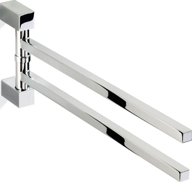 Wieszak reling na ręczniki Corner pionowy chrom podwójny