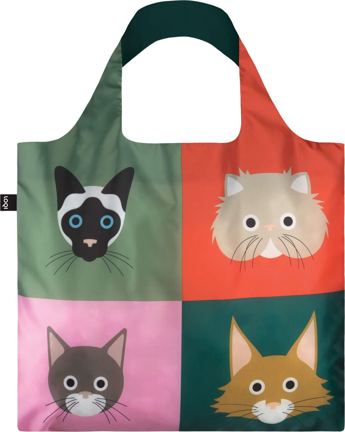 Torba LOQI Artist Stephen Cheetham Cats z recyklingu