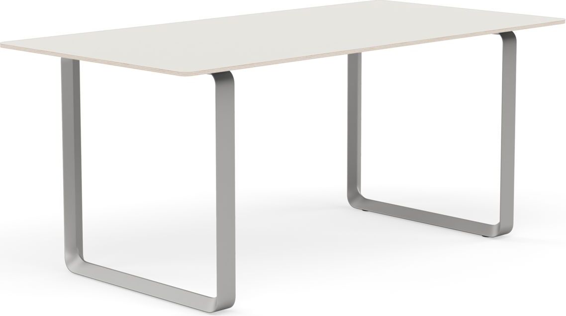 Stół Muuto 170 x 85 cm biały nogi szare