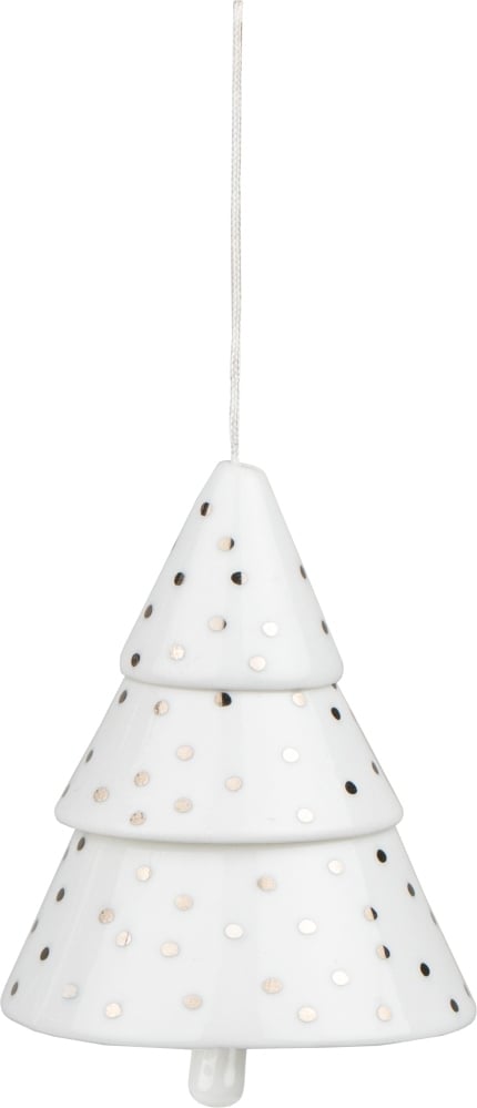 Zawieszka świąteczna Raeder w kropki srebrna