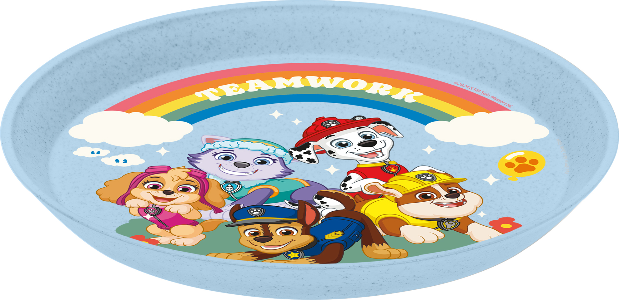 Talerz dziecięcy Connect Organic Psi Patrol 20,5 cm błękitny