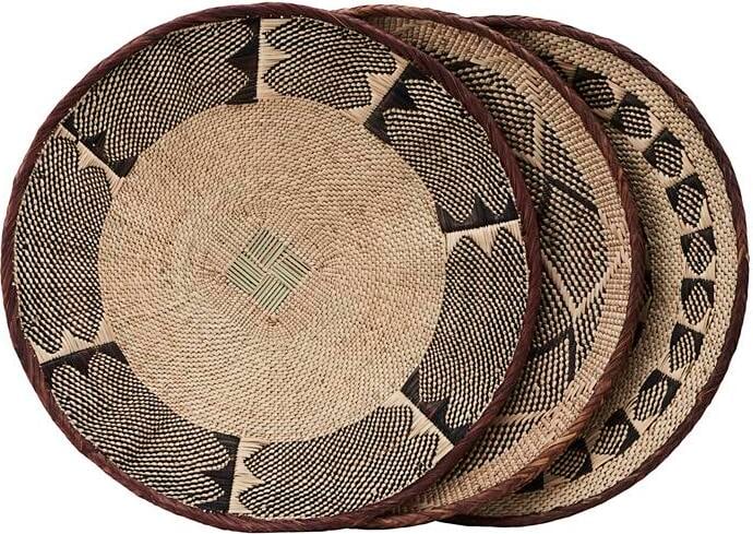 Dekoracja ścienna Tonga 38 cm z liścia palmowego 1 szt.