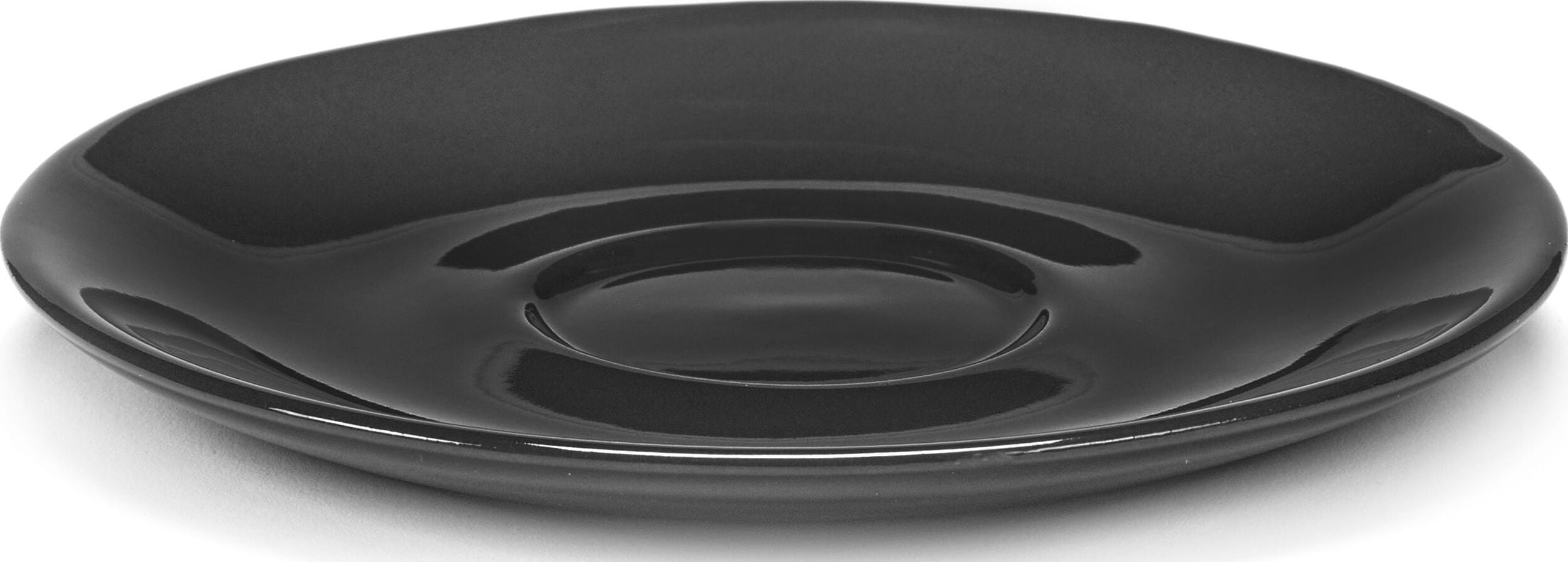 Spodki do filiżanek do kawy Zuma 14 cm czarne 2 szt.