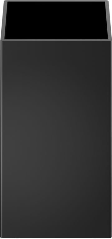 Pojemnik łazienkowy Corner 8 cm czarny mat