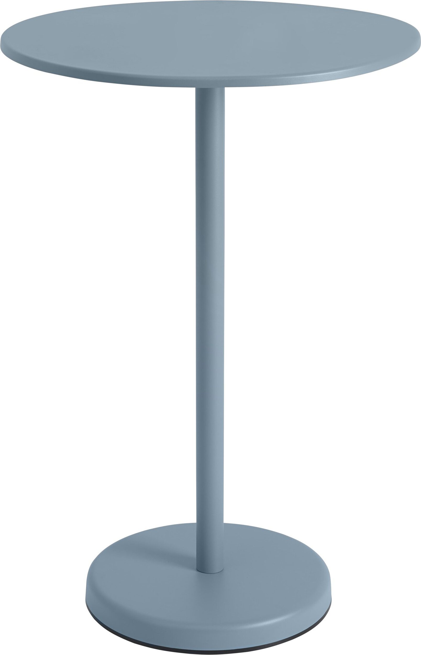 Stolik kawowy Linear okrągły 70 x 105 cm zgaszony błękit