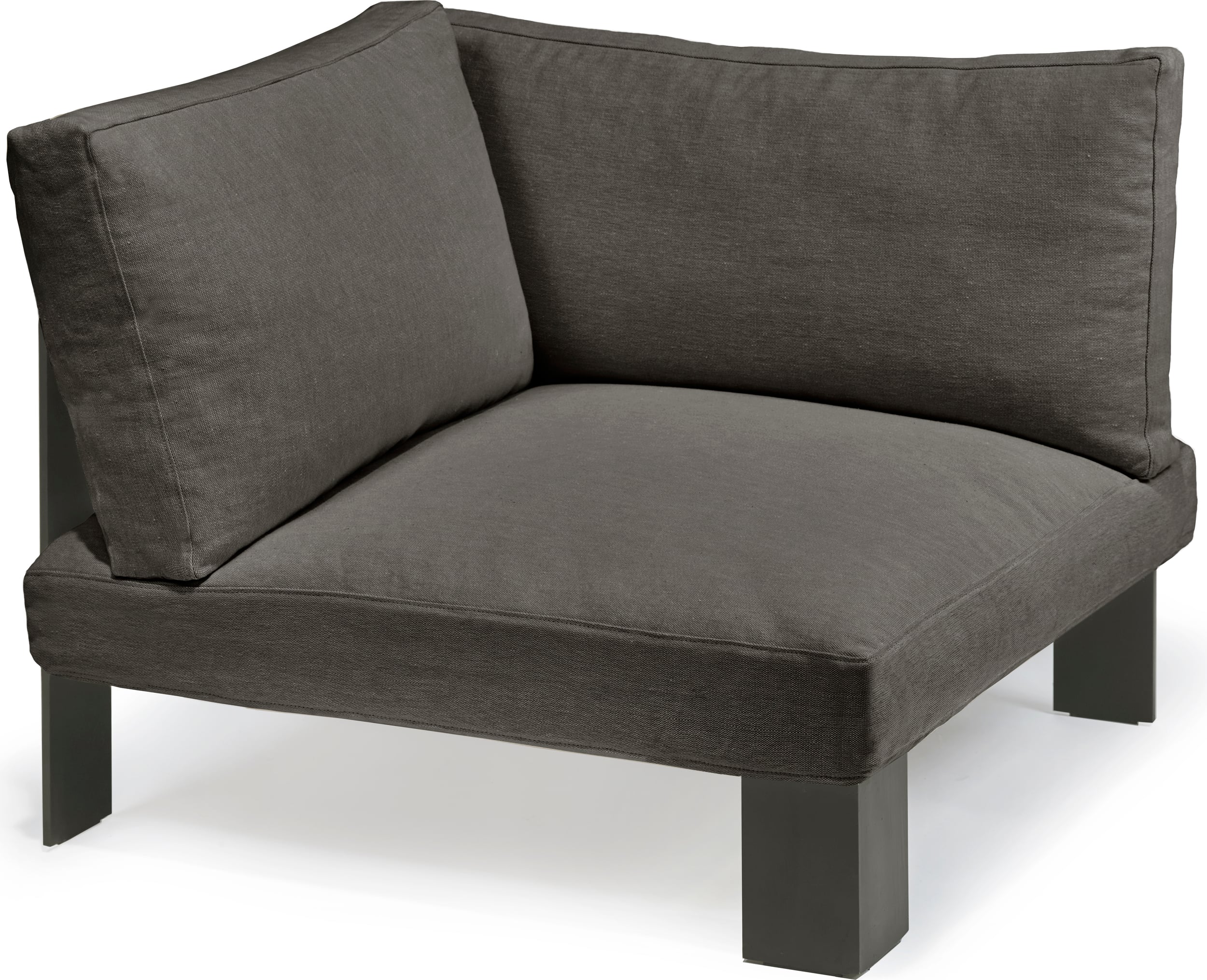 Narożnik sofy modułowej Serax 91 cm ciemnoszara