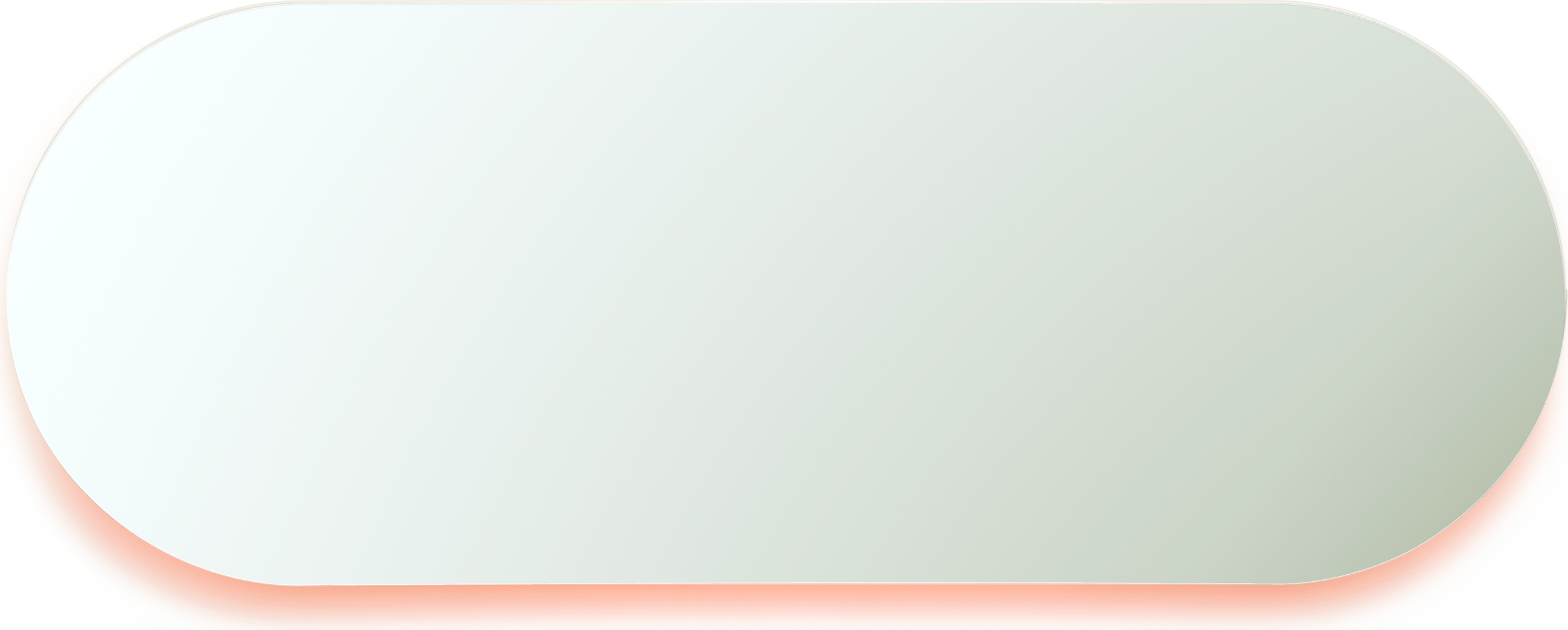 Lustro ścienne Moonlight 45 x 120 cm pomarańczowe