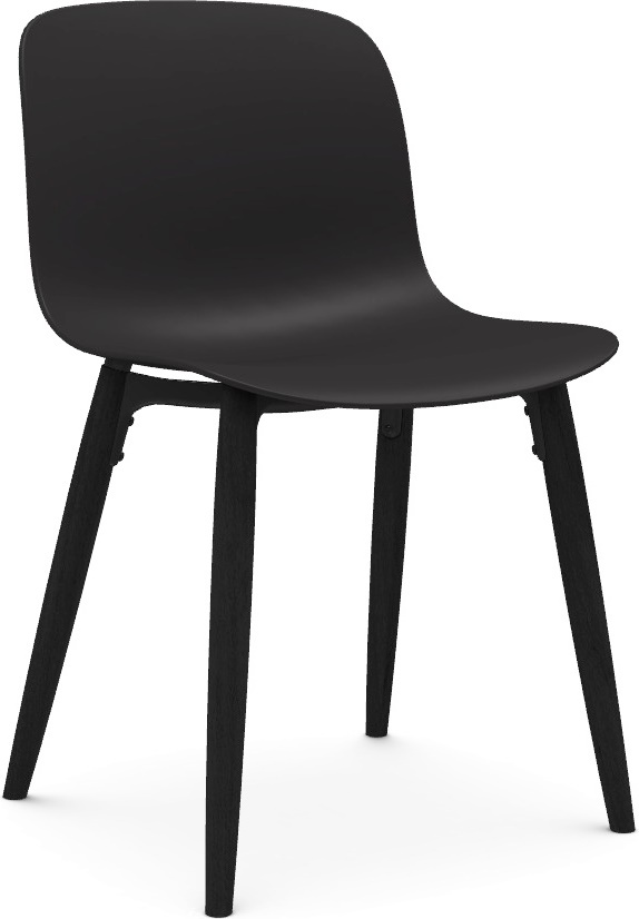 Krzesło Troy czarne nogi jesion barwiony
