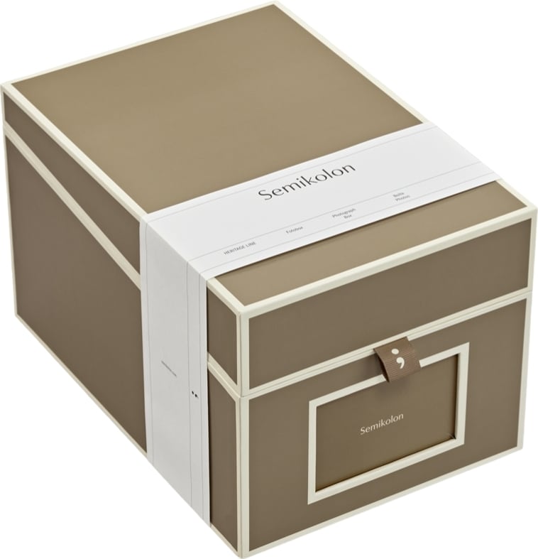 Pudełko na zdjęcia i płyty CD Die Kante brązowoszare