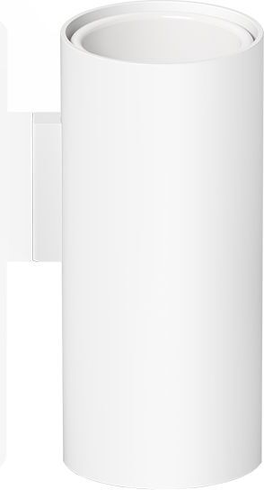 Kubek na szczoteczki do zębów Mikado biały mat ścienny