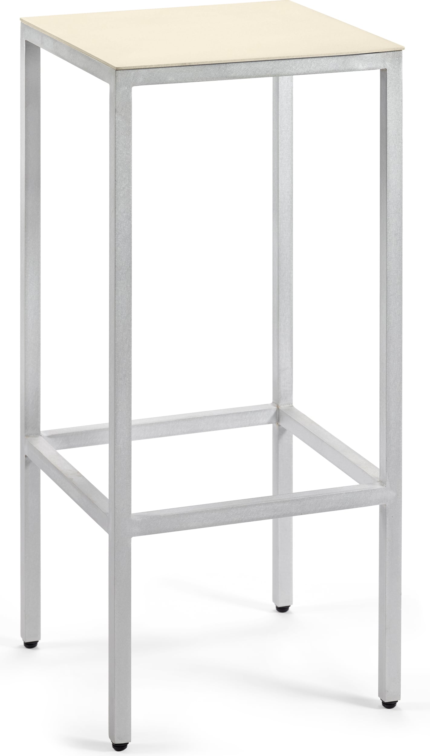 Stołek barowy Alu 75 cm kość słoniowa