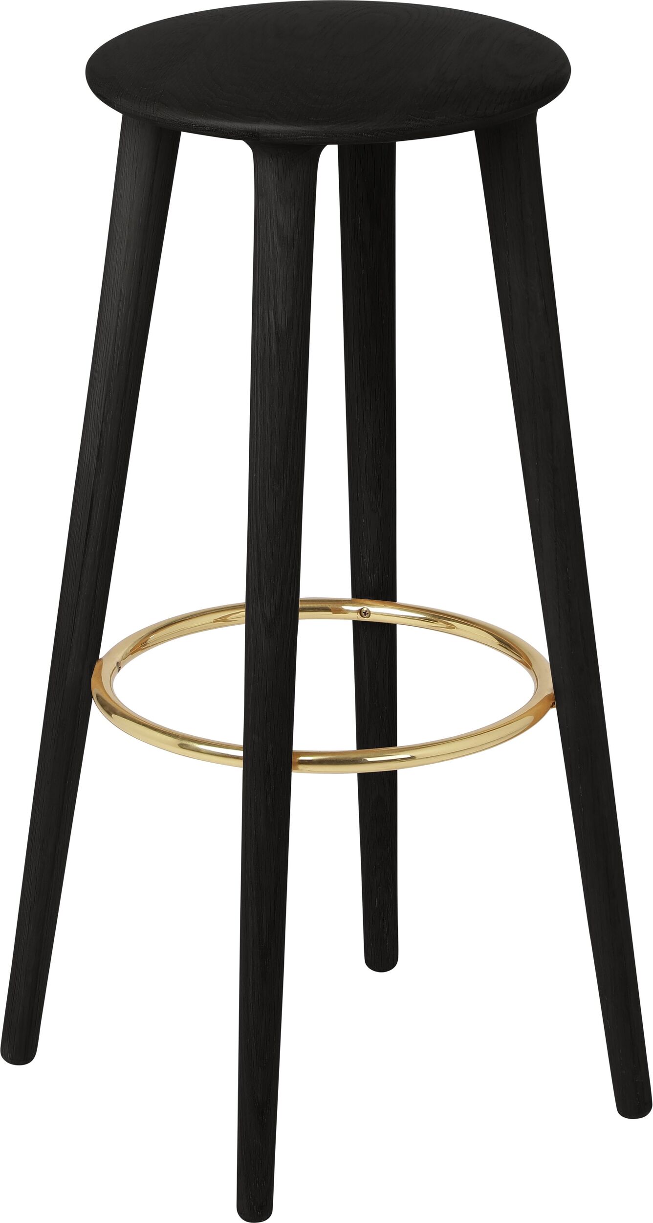 Stołek barowy The Socialite czarny dąb