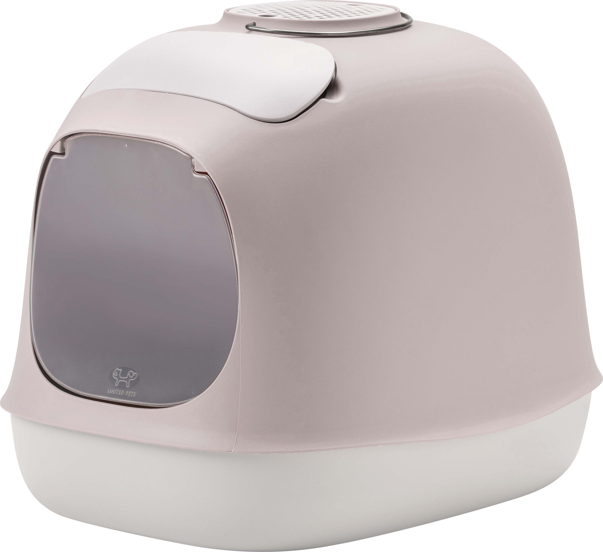 Kuweta dla kota z łopatką, zapasem torebek i filtrem węglowym Minu szaro-biała 18 el.