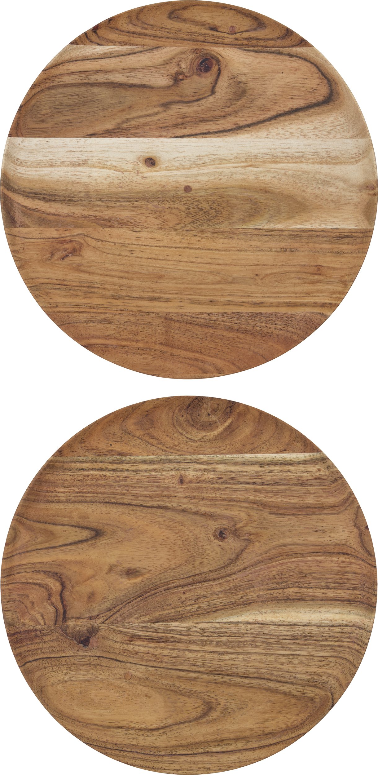 Tace do serwowania House Doctor okrągłe 25 cm drewniane 2 szt.