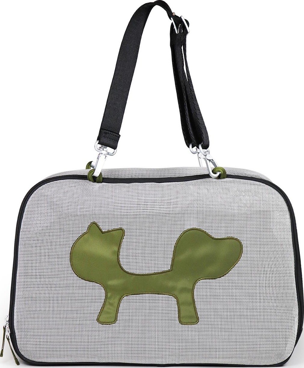 Torba transportowa dla psa lub kota United Pets czarno-zielona