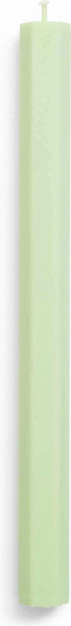 Świeca Hexagon jasnozielona