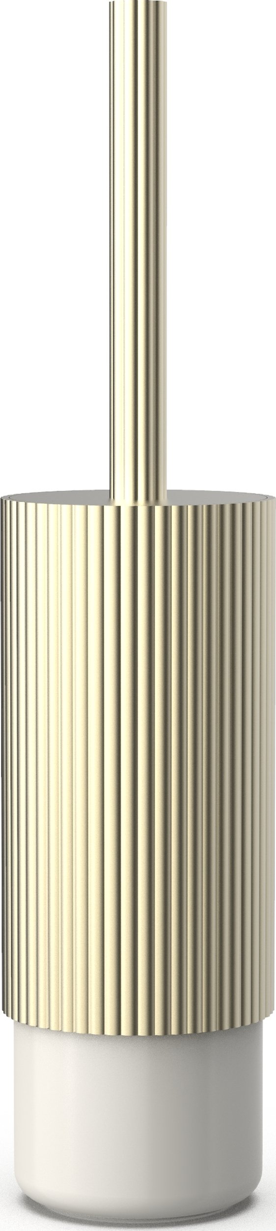 Szczotka do WC Of Line złota z kremową podstawą