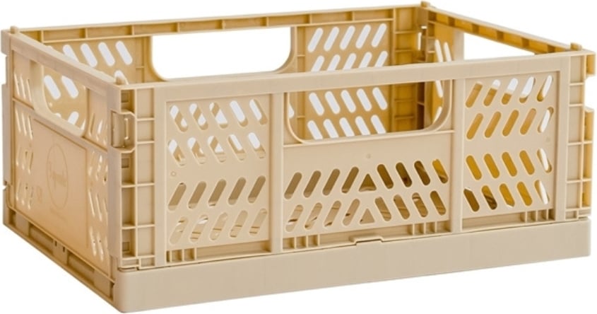 Skrzynka na zabawki 3 Sprouts M piaskowa składana