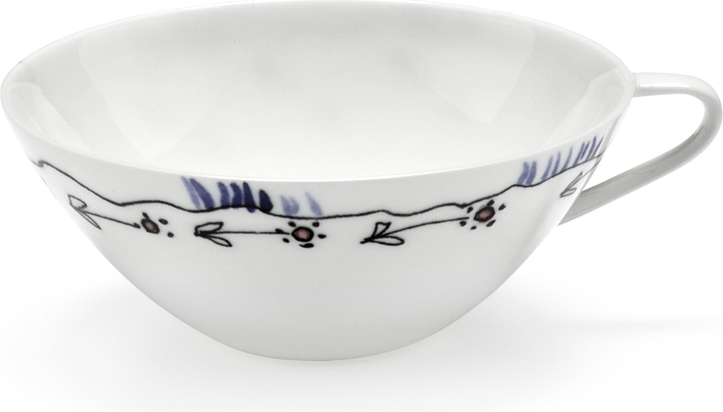 Filiżanka do kawy Midnight Flowers Anemone Milk 100 ml